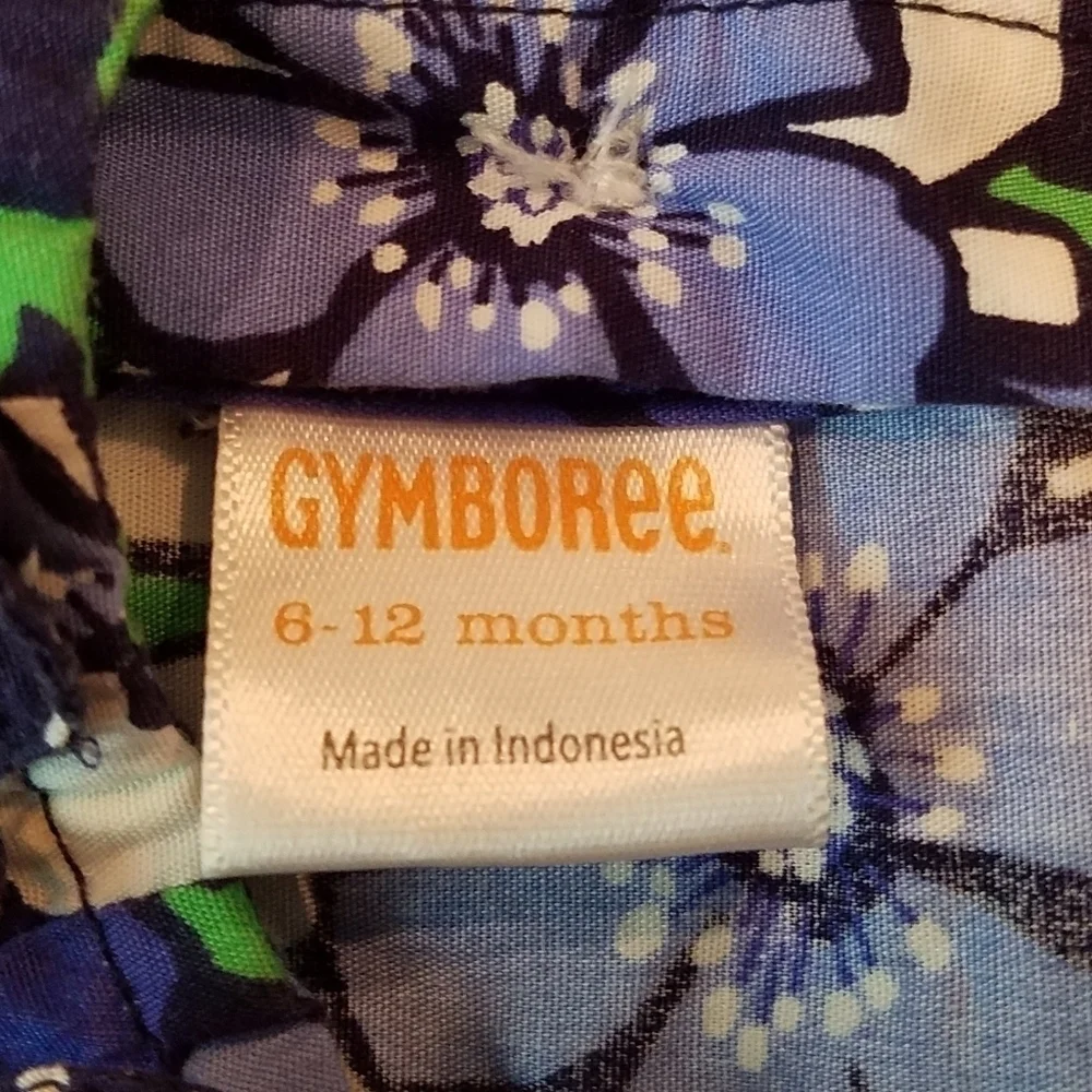 Gymboree Floral Flower Bow Top Shirt 6-12m